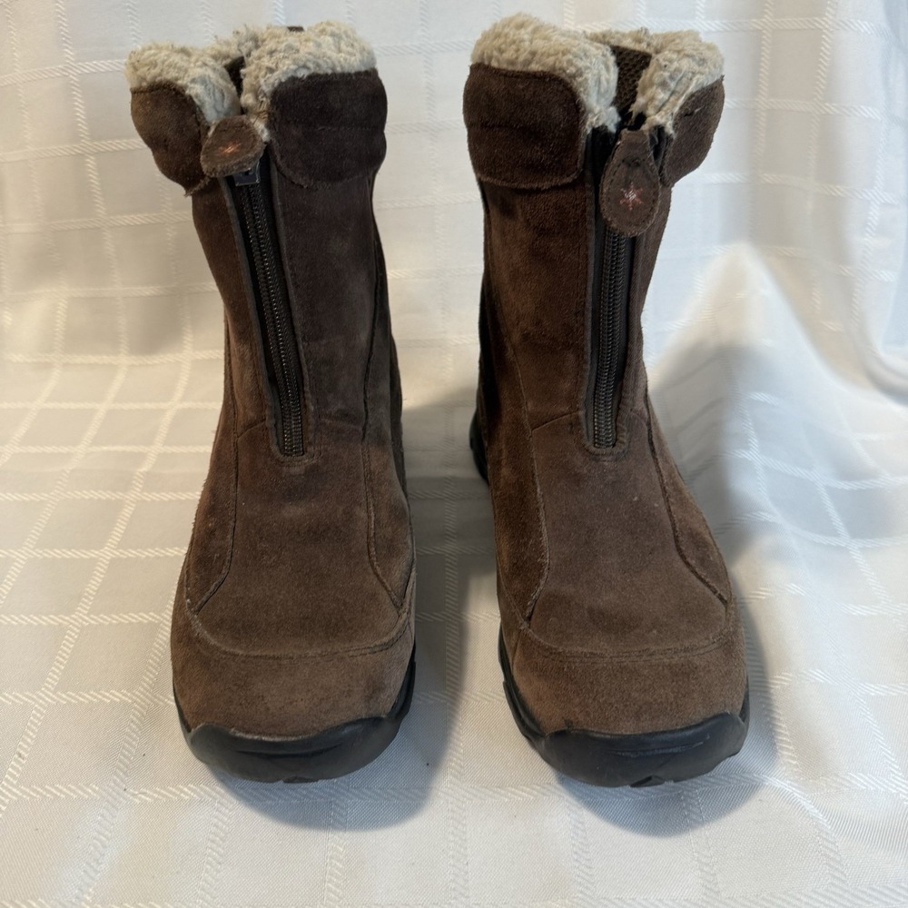 Columbia Vallara Women's Boots Size 6 Brown, Waterproof, Zip-Up‎